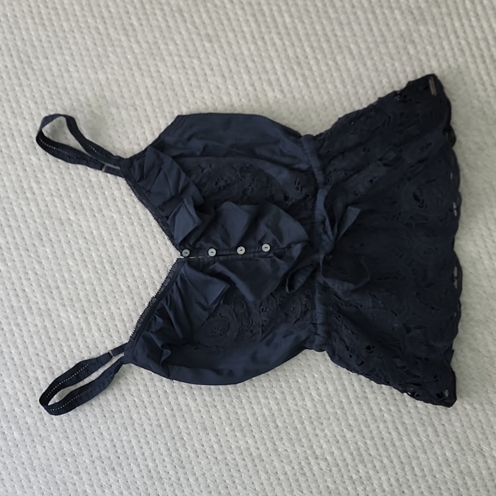 Abercrombie & Fitch blue lace to tank top XS